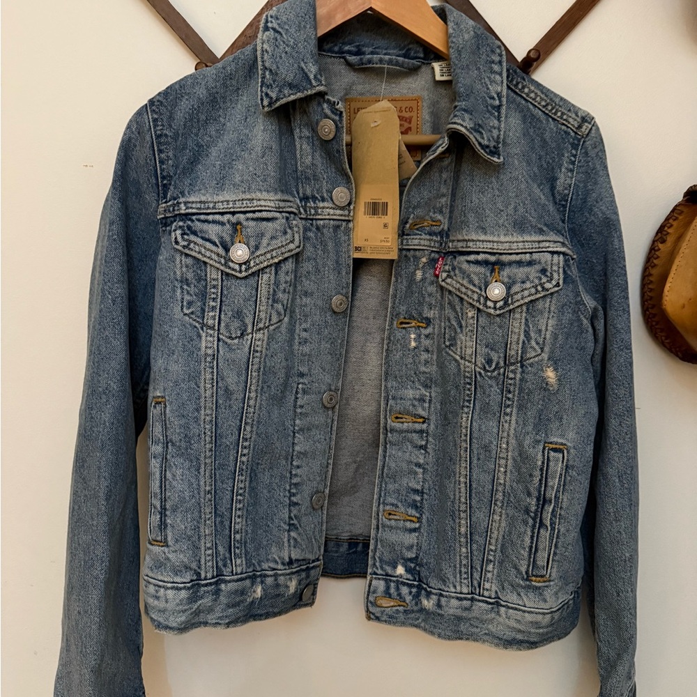 Levi's Light Blue Denim Jacket with Button Details